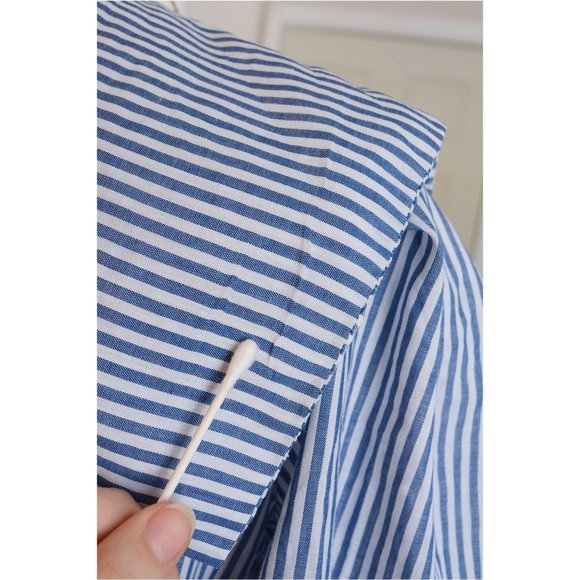 Vintage 80s does 50s Sailor Dress Pockets 10 M - Picture 6 of 10